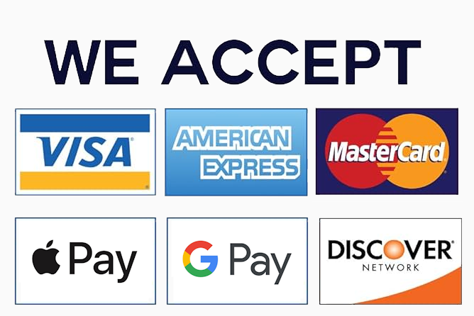 Payment methods accepted
